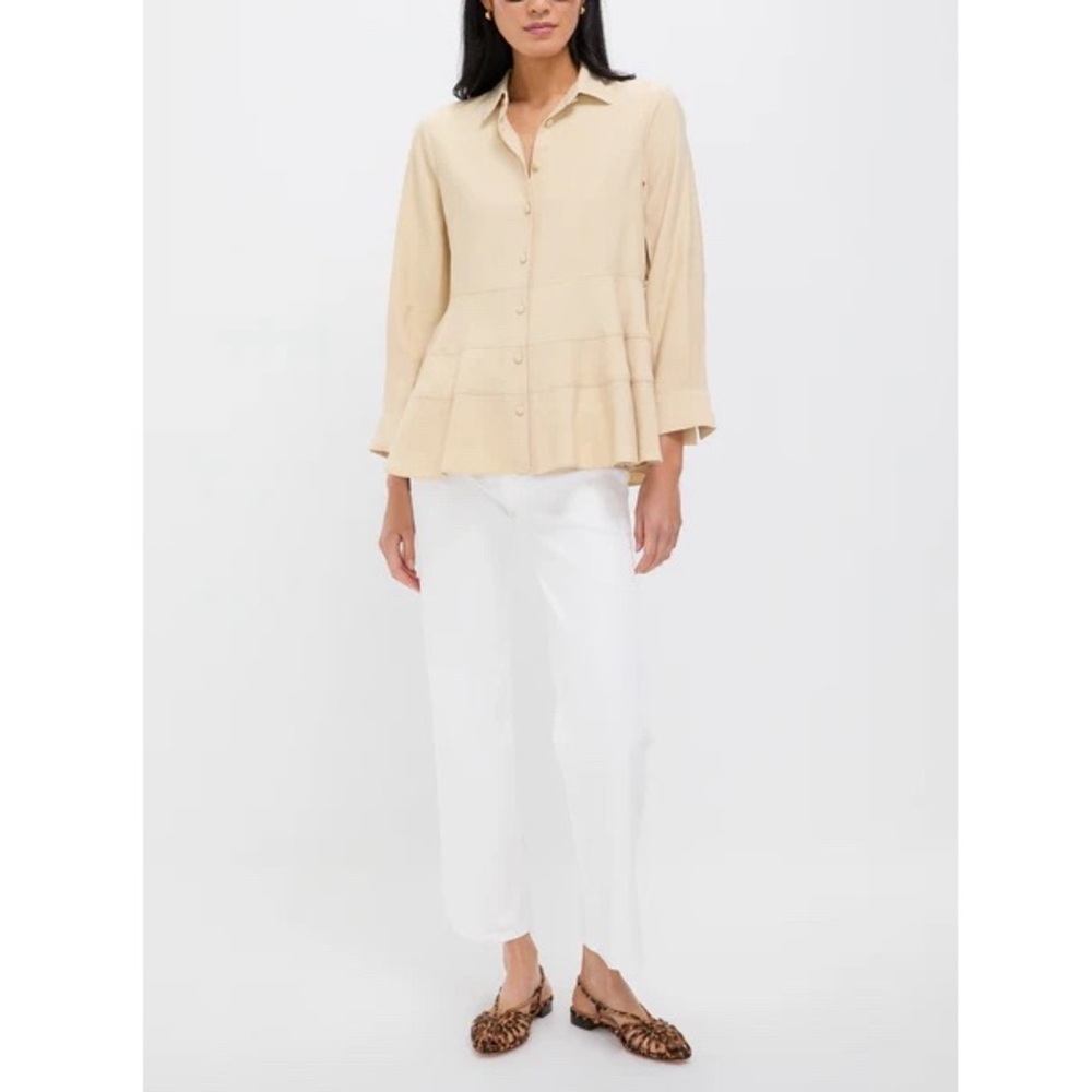 POMANDER PLACE Tan Ashlen Blouse